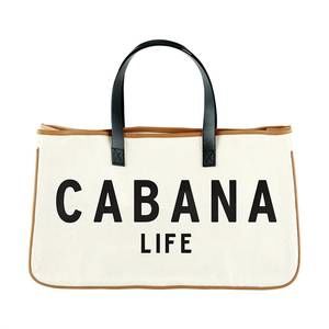 NEW SANTA BARBARA women's savannah canvas tote bag in cabana life